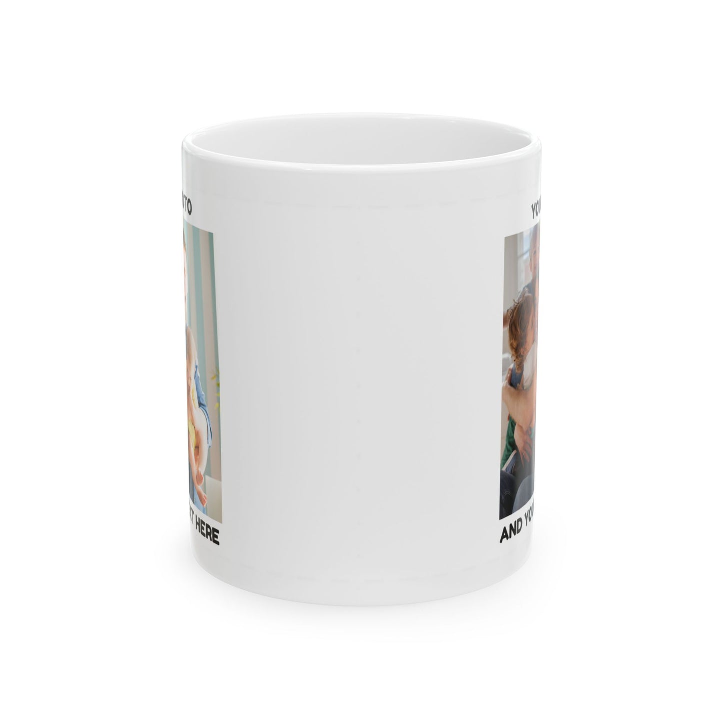 Personalized Photo Mug with Custom Text – Custom Picture Coffee Mug Gift for Dad, Mom, Friends, Couples – 11oz & 15oz
