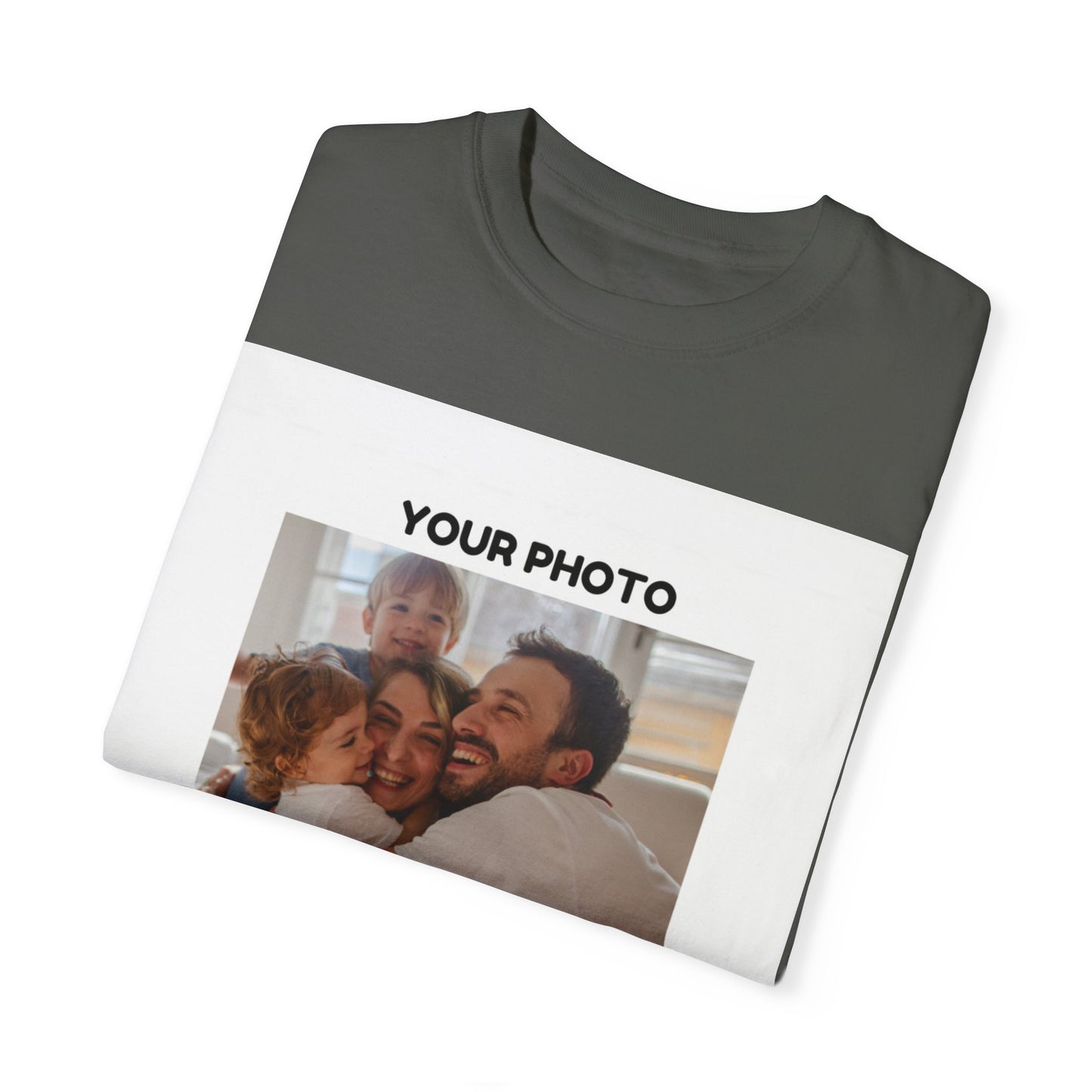 Custom Family Photo T-Shirt | Unisex Garment-Dyed Tee