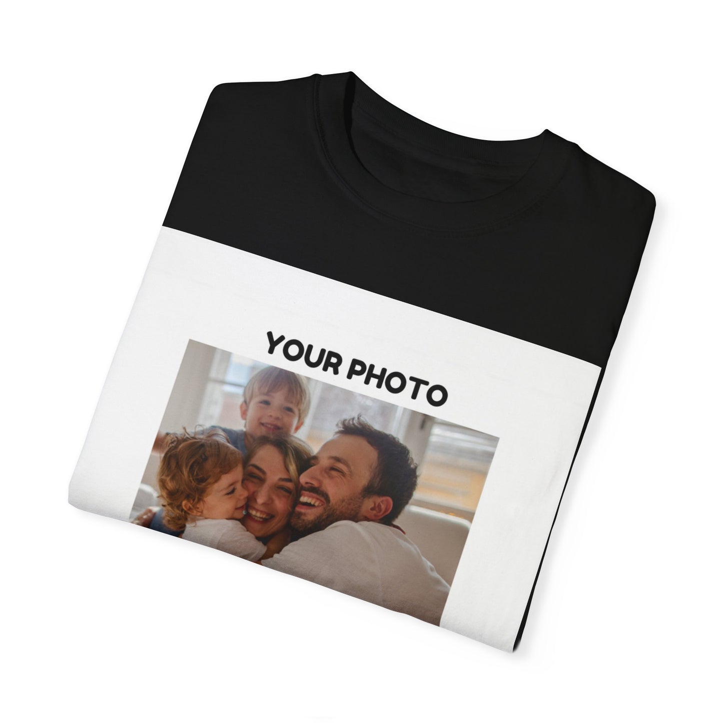 Custom Family Photo T-Shirt | Unisex Garment-Dyed Tee