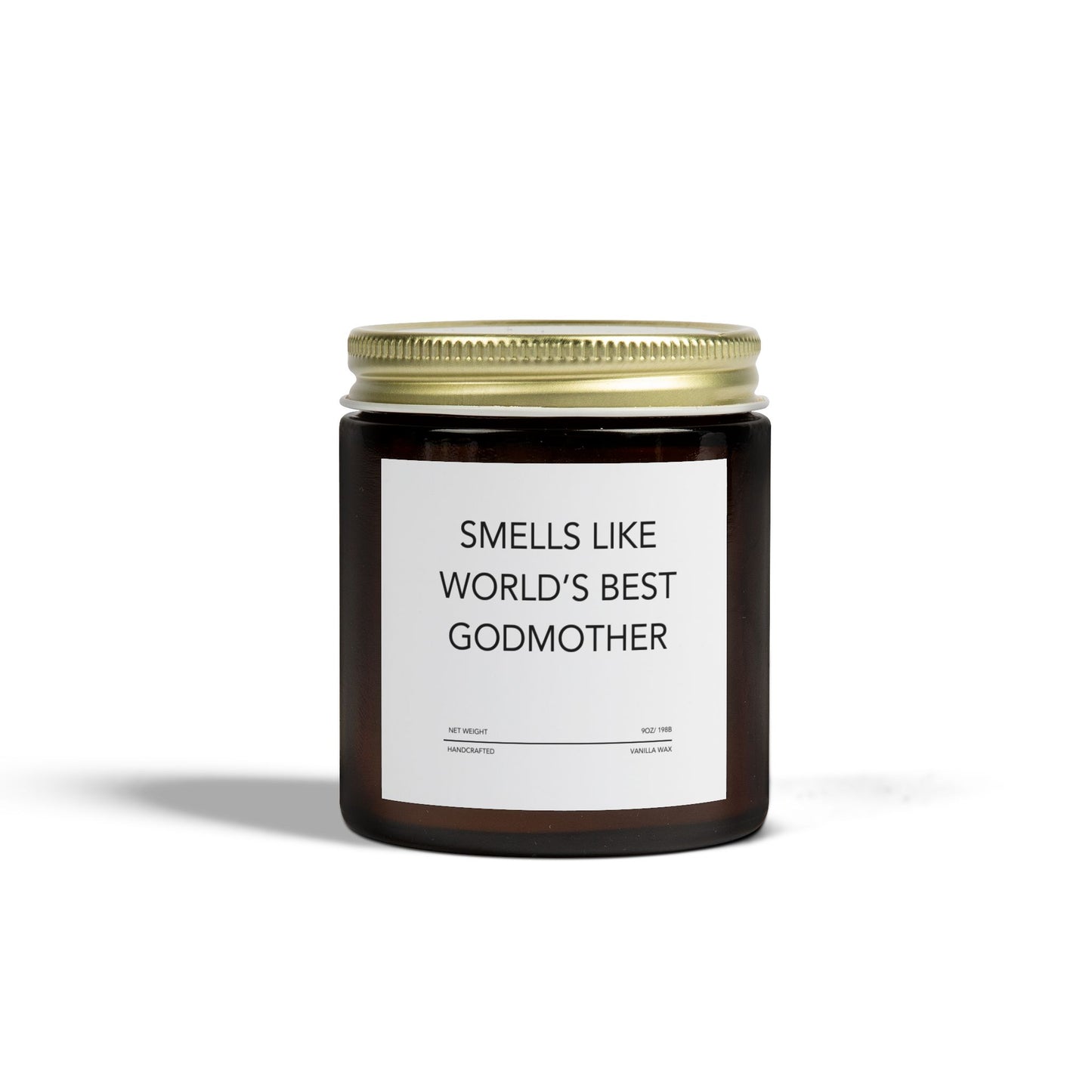 Funny Godmother Candle - "Smells Like World's Best Godmother", Thoughtful Godparent Gift, Handmade Soy Wax Candle, Baptism & Baby Shower Gift