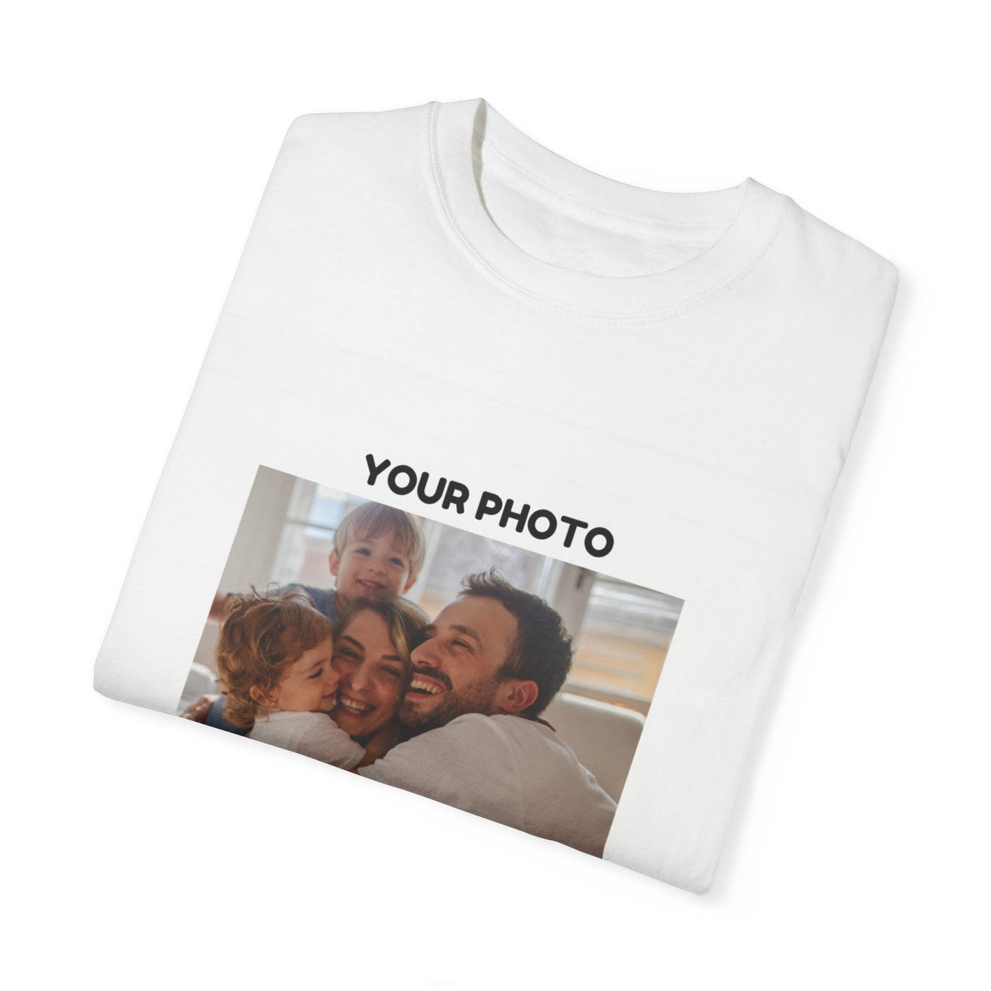 Custom Family Photo T-Shirt | Unisex Garment-Dyed Tee