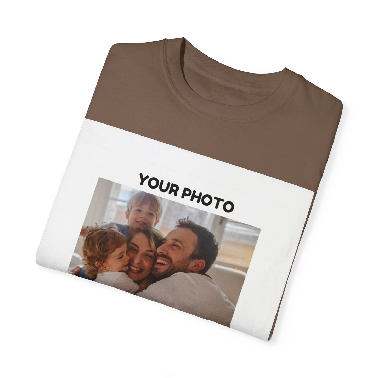 Custom Family Photo T-Shirt | Unisex Garment-Dyed Tee
