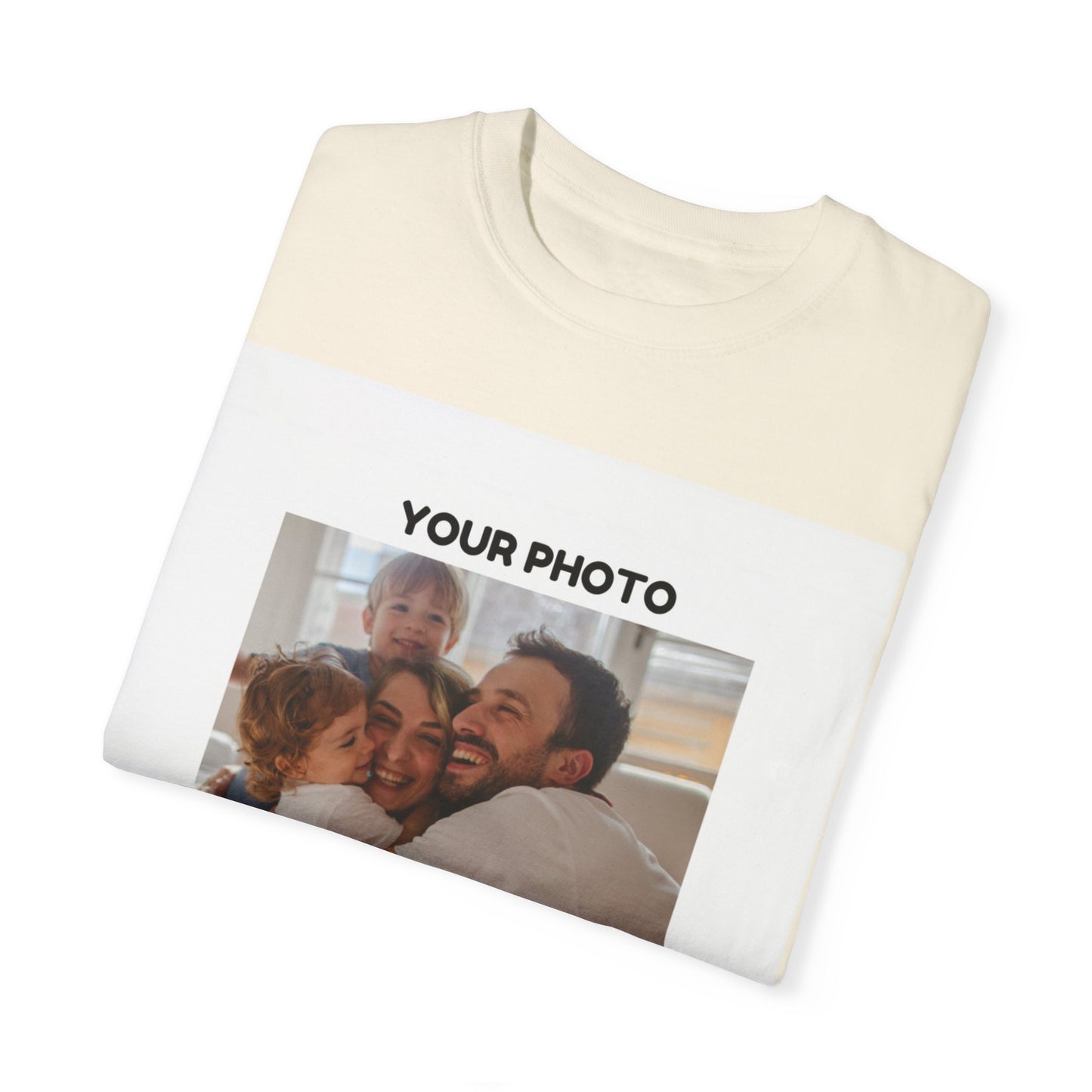 Custom Family Photo T-Shirt | Unisex Garment-Dyed Tee