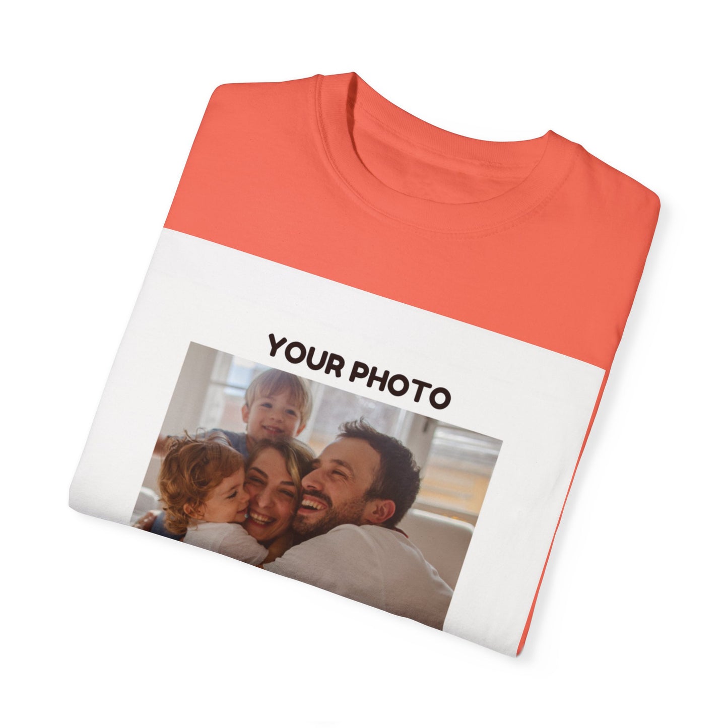 Custom Family Photo T-Shirt | Unisex Garment-Dyed Tee