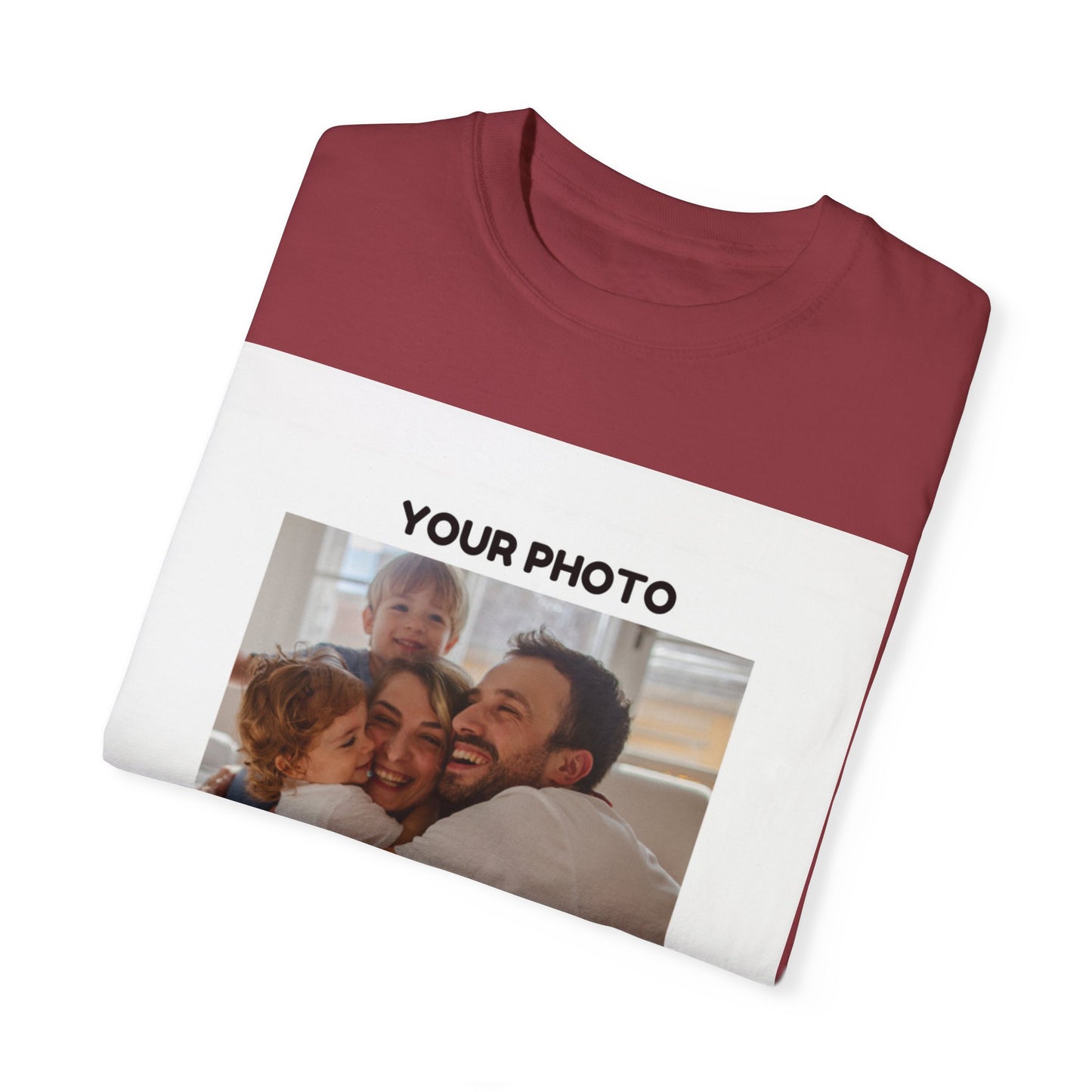 Custom Family Photo T-Shirt | Unisex Garment-Dyed Tee