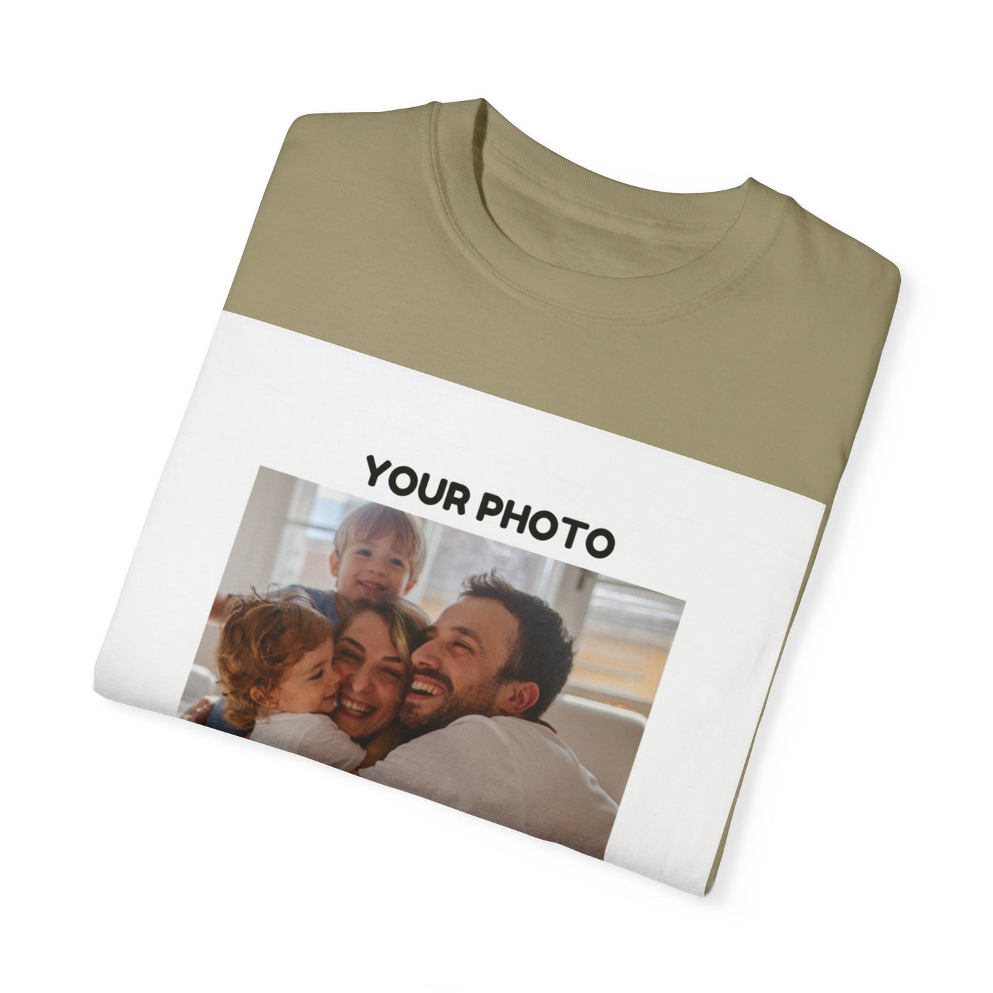 Custom Family Photo T-Shirt | Unisex Garment-Dyed Tee