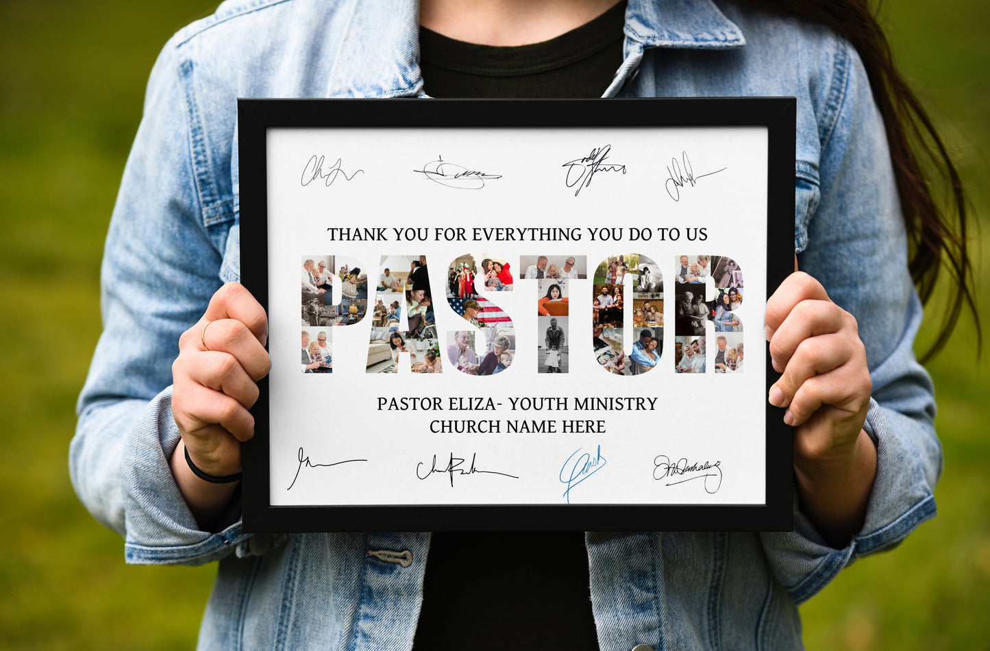 Youth Ministry Pastor Appreciation Wall Art - Christian Gift for Pastor’s Wife, Bible Study Group, or Youth Pastor Retirement
