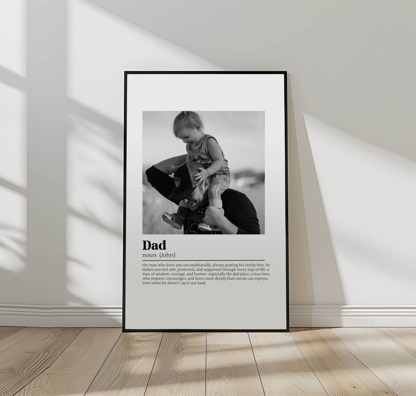 Personalized Dad Definition Print - Custom Father’s Day Gift, Birthday Keepsake, Meaningful Wall Art