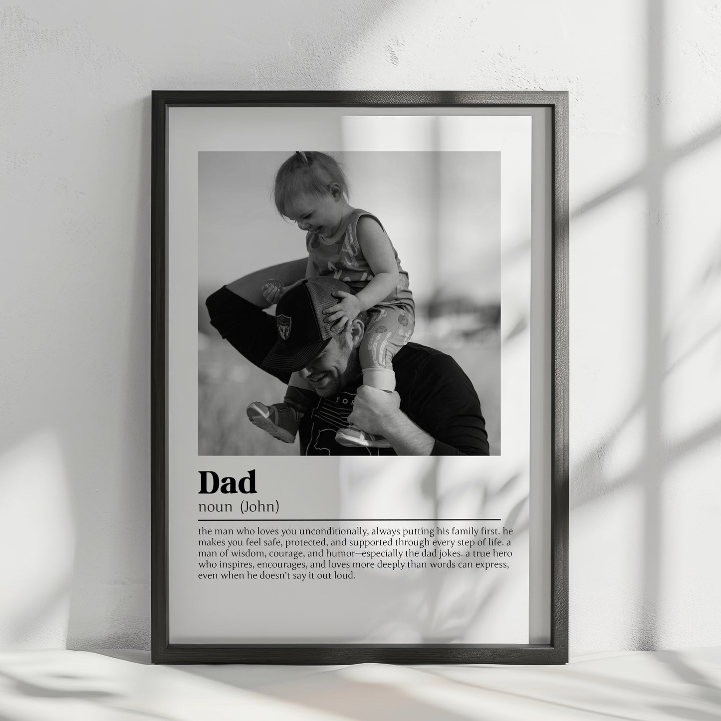 Personalized Dad Definition Print - Custom Father’s Day Gift, Birthday Keepsake, Meaningful Wall Art