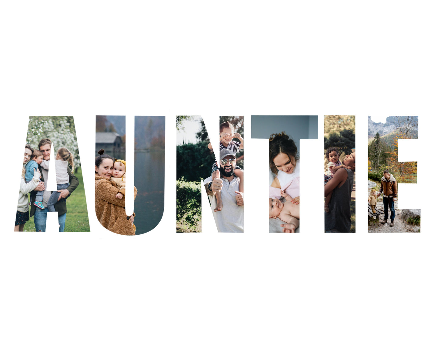 Auntie Gift Photo Collage – Personalized Digital Photo Keepsake