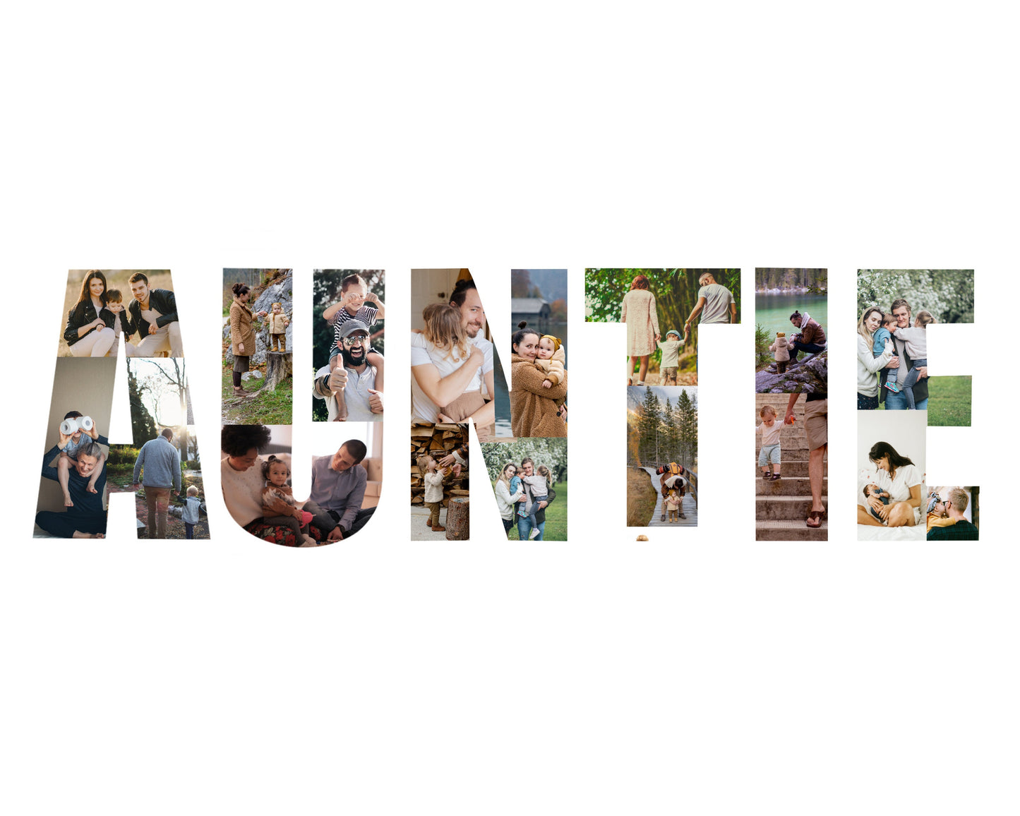 Auntie Gift Photo Collage – Personalized Digital Photo Keepsake
