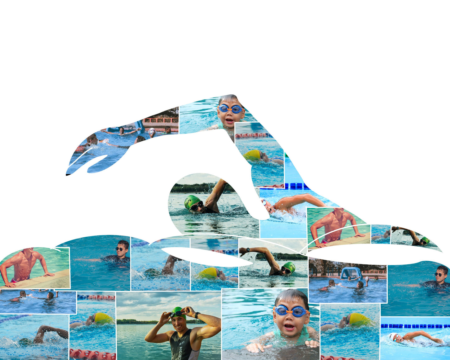 Personalized Swimmer Design Wall Art - Custom Gift for Swimming Enthusiasts