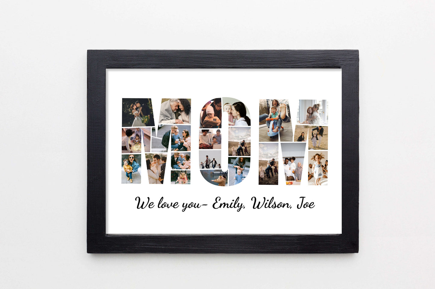 Personalized MOM Photo Collage Gift - Custom Keepsake with Family Photos