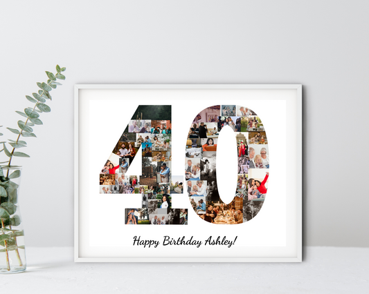 Creative 40th Birthday Photo Collage Ideas | Celebrate the Big 4-0 in Style!