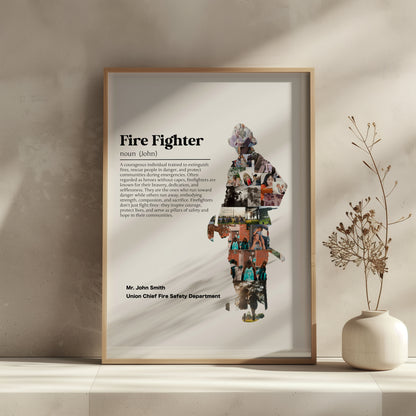 Personalized Firefighter Gift - Custom Firefighter Husband, Boyfriend, Retirement, or Birthday Keepsake