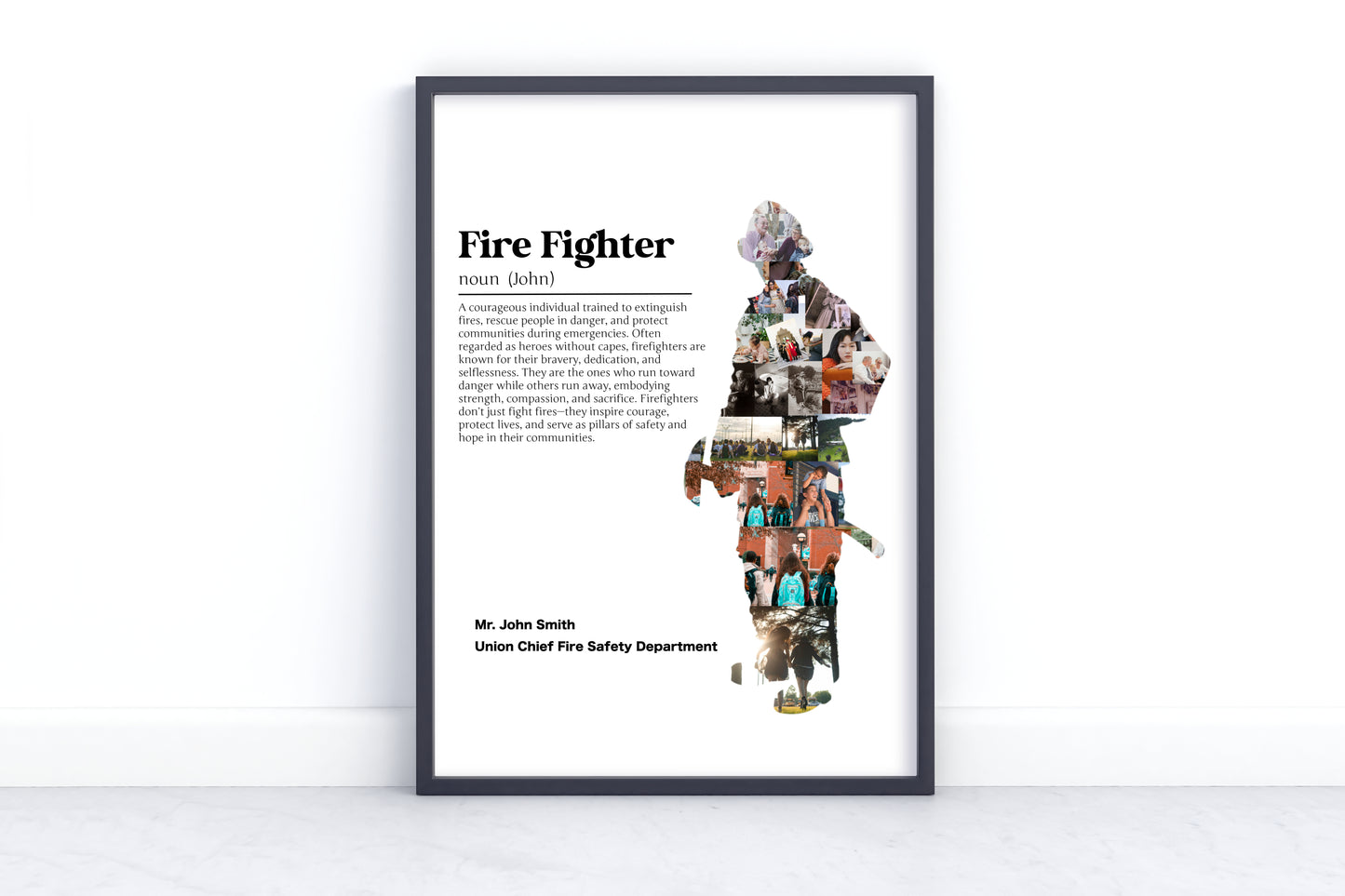 Personalized Firefighter Gift - Custom Firefighter Husband, Boyfriend, Retirement, or Birthday Keepsake
