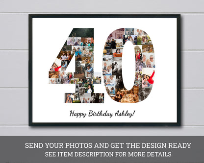 Creative 40th Birthday Photo Collage Ideas | Celebrate the Big 4-0 in Style!