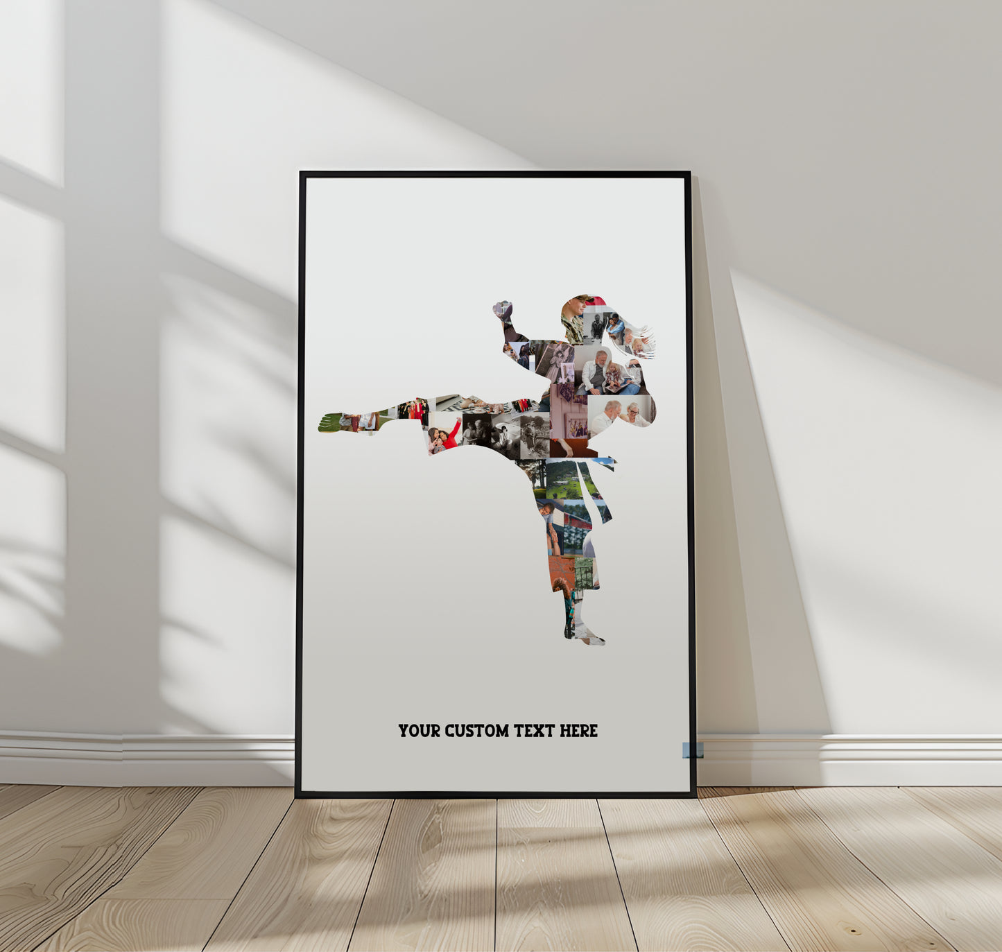 Personalized Martial Arts Photo Collage - Custom Karate, Taekwondo, Kickboxing Gift, Athlete Wall Art