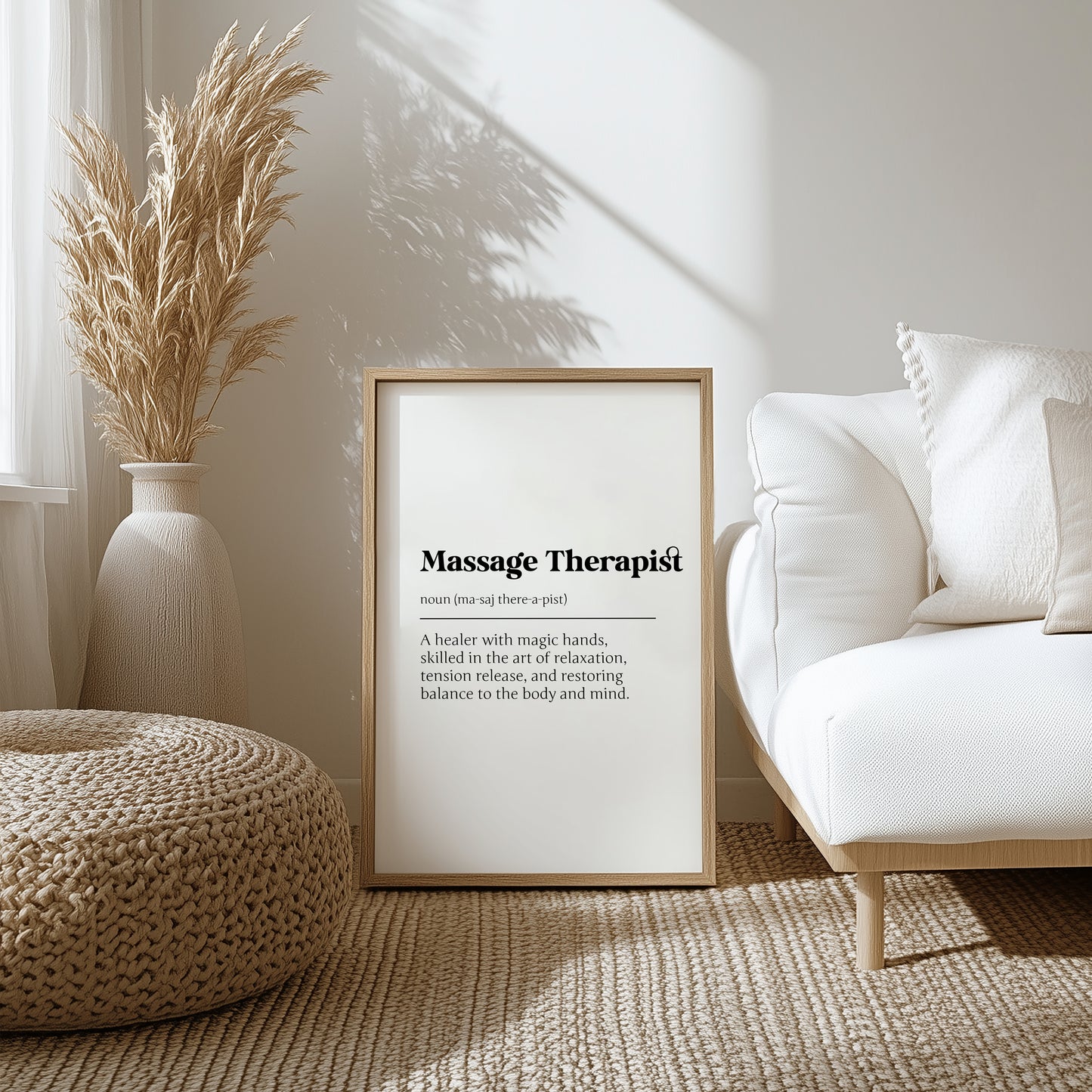 Massage Therapist Definition Print - Personalized Spa Decor, Relaxation Wall Art, Gift for Massage Therapist