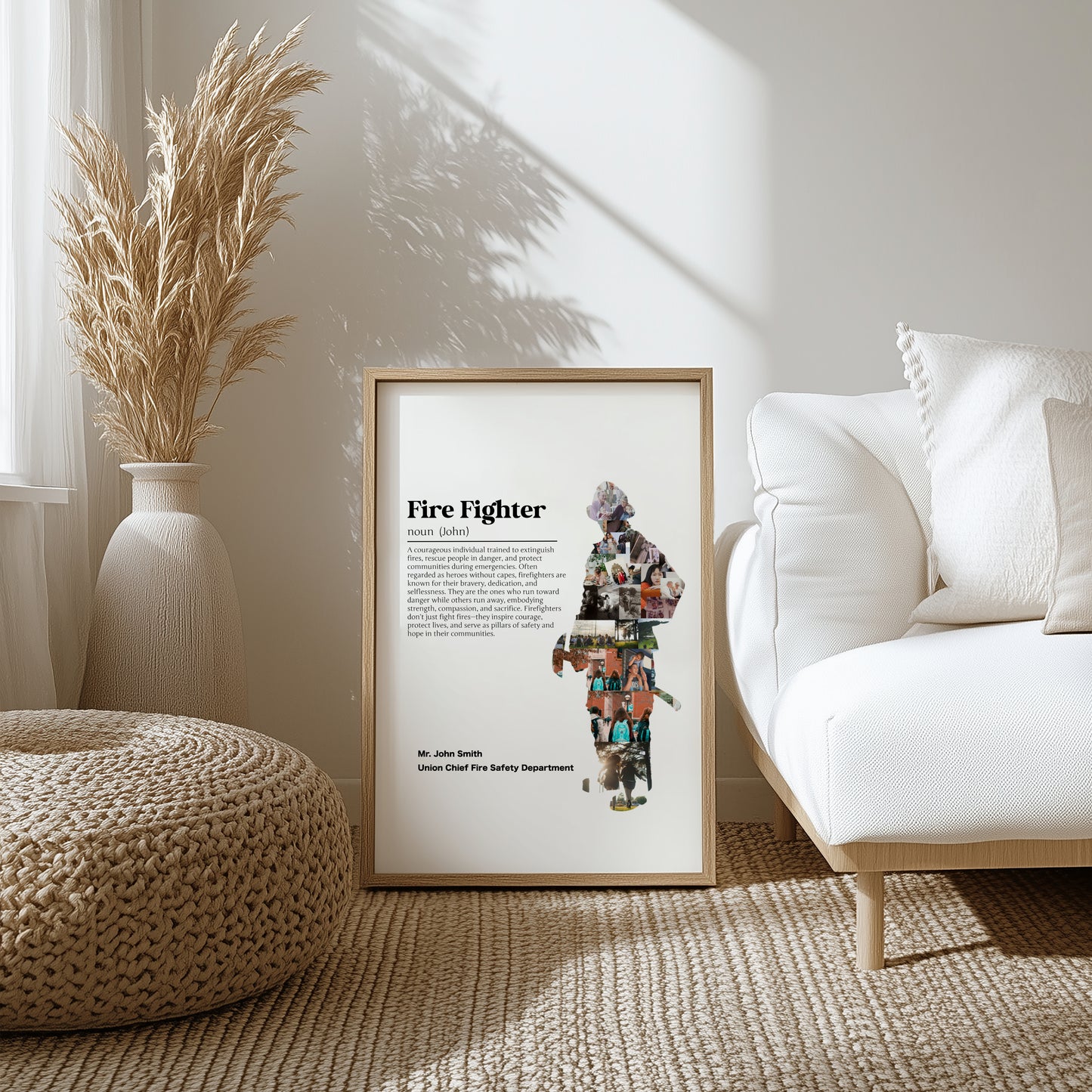 Personalized Firefighter Gift - Custom Firefighter Husband, Boyfriend, Retirement, or Birthday Keepsake