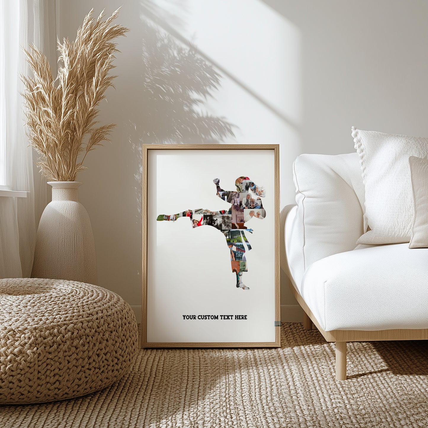 Personalized Martial Arts Photo Collage - Custom Karate, Taekwondo, Kickboxing Gift, Athlete Wall Art