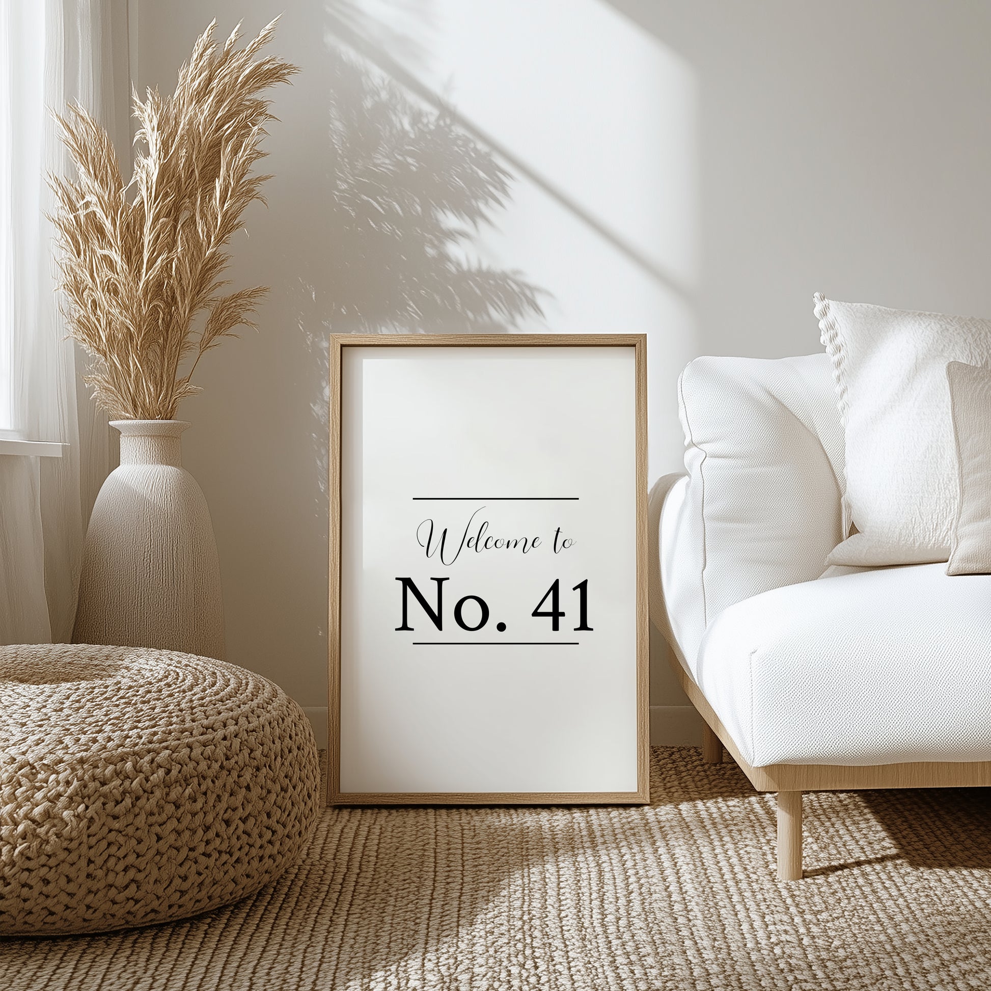 Personalized Welcome Sign for Home - Custom Family Name Entryway Decor, Rustic & Modern Housewarming Gift.