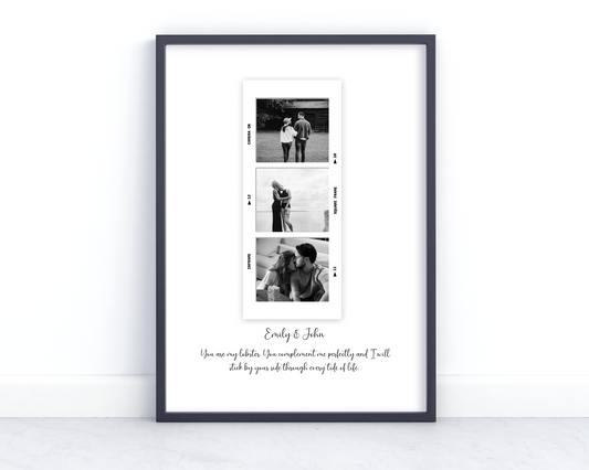 Personalized Lobster Polaroid Gift - Custom Keepsake with Photo, Names, and Quote for Couples or Friends