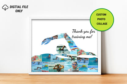 Personalized Swimmer Design Wall Art - Custom Gift for Swimming Enthusiasts