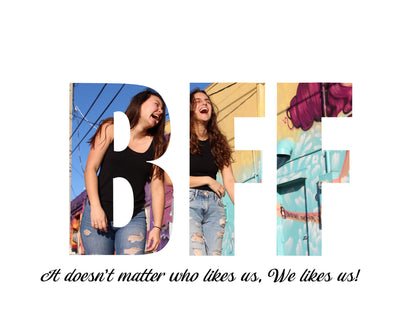 BFF - Best Friends Forever Gift Photo Collage – Personalized Digital Keepsake