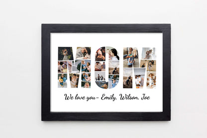 Personalized MOM Photo Collage Gift - Custom Keepsake with Family Photos