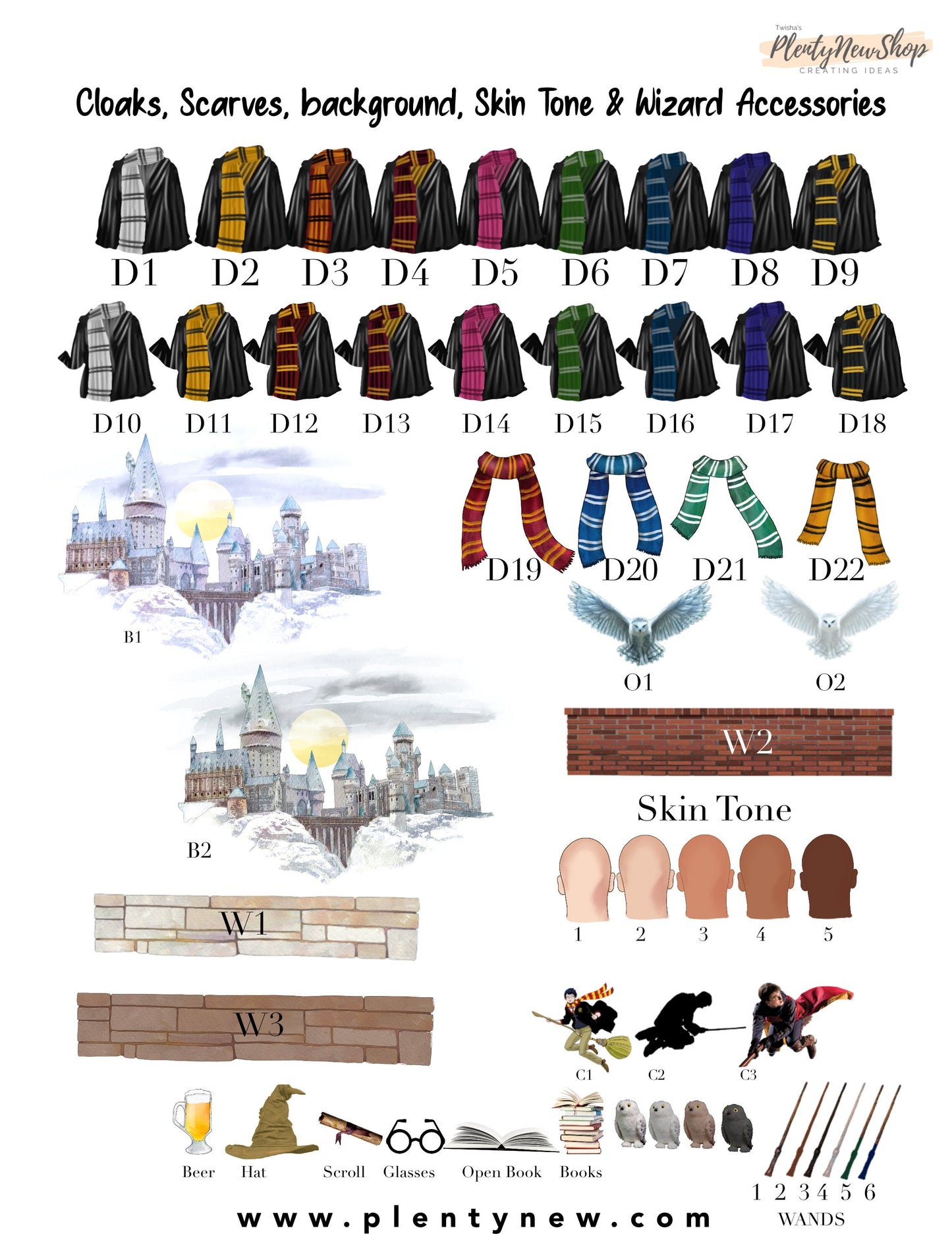 Personalized HP Wizard Custom Portrait Gift - Magical Keepsake for Fans