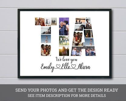 Personalized TIA Photo Collage Gift - Custom Keepsake with Family Photos