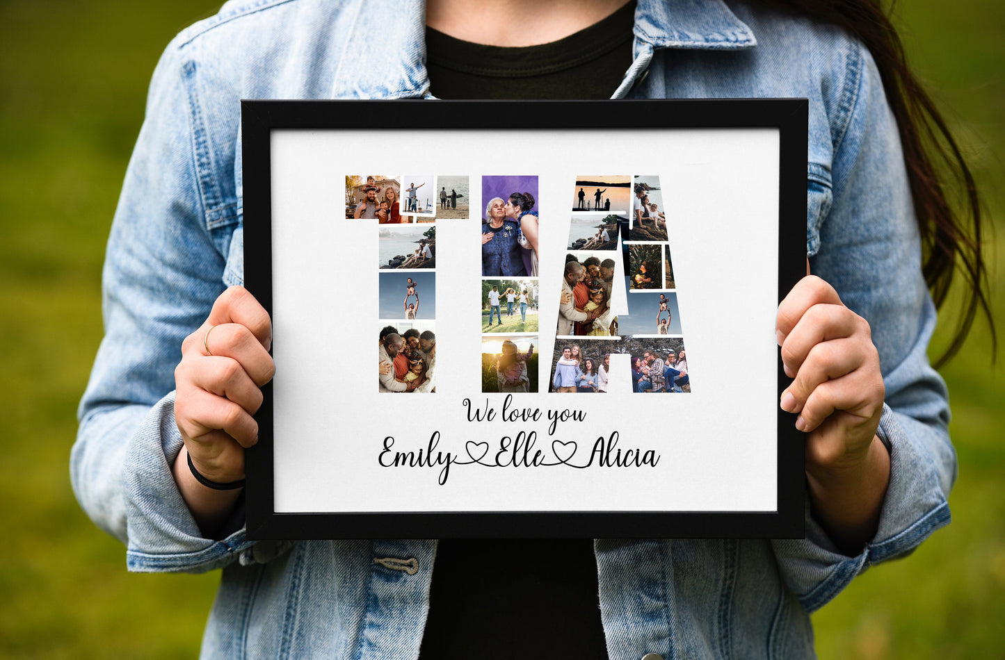 Personalized TIA Photo Collage Gift - Custom Keepsake with Family Photos