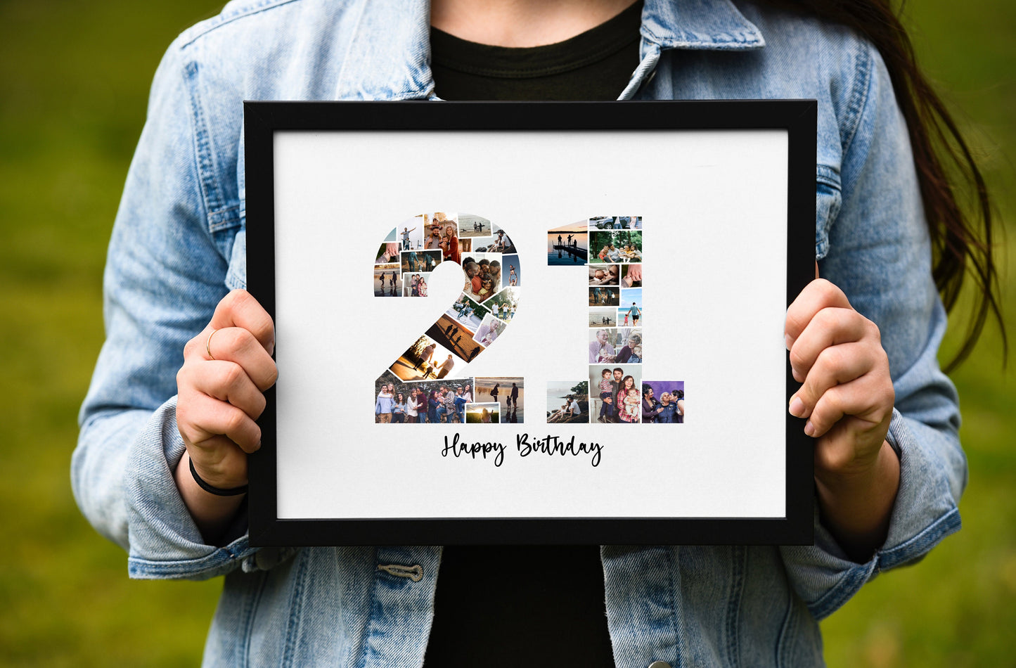 21st Birthday Photo Collage – Custom Digital Photo Gift for Milestone Celebrations