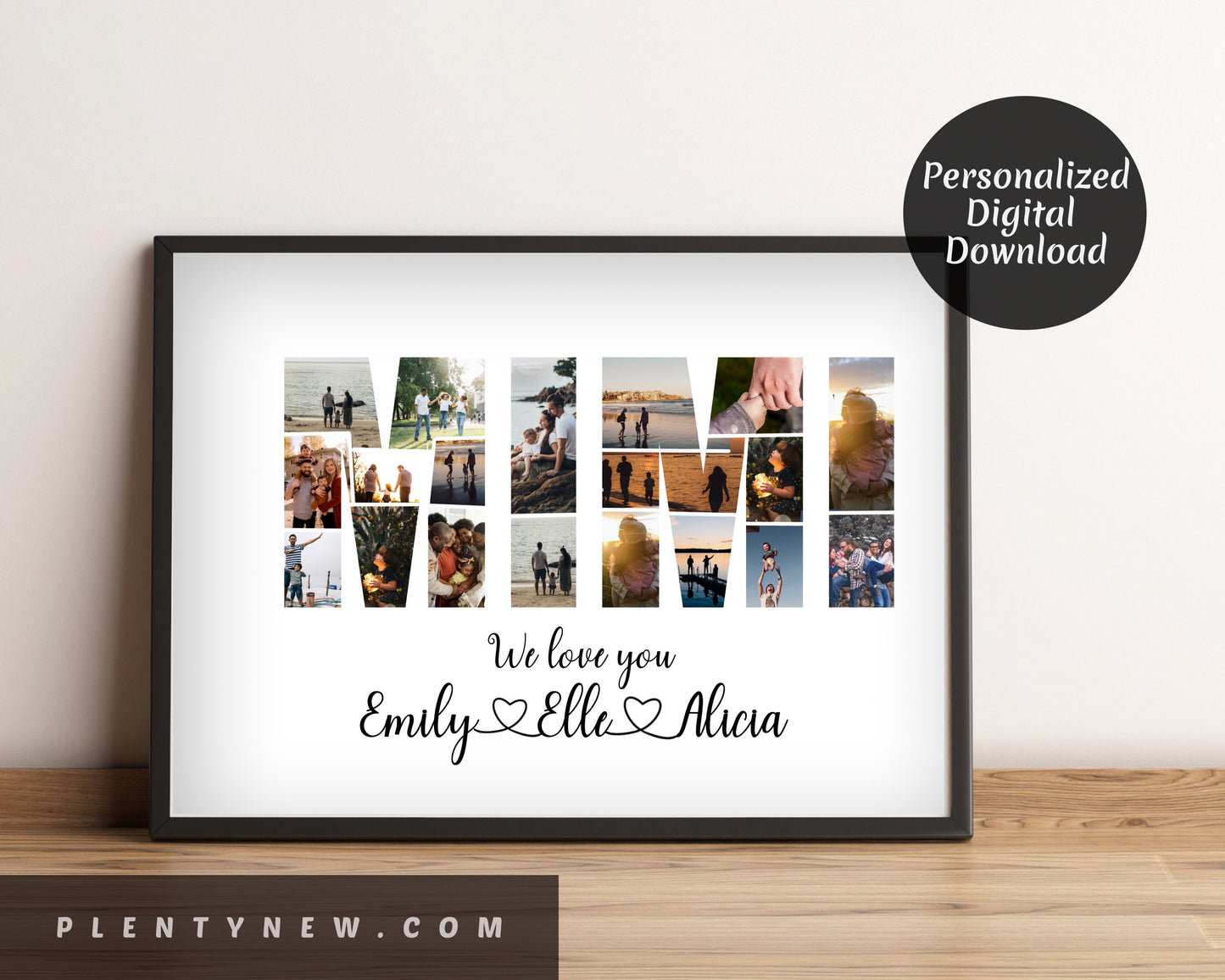 Personalized Mimi Photo Collage Gift - Custom Keepsake with Family Photos