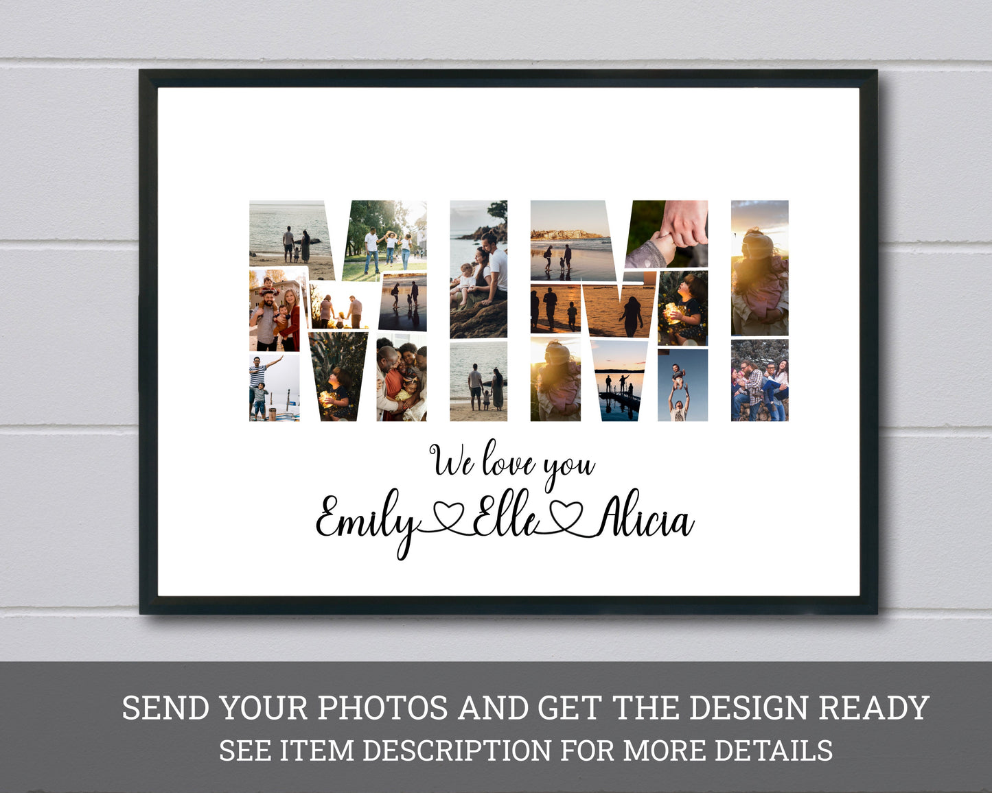 Personalized Mimi Photo Collage Gift - Custom Keepsake with Family Photos