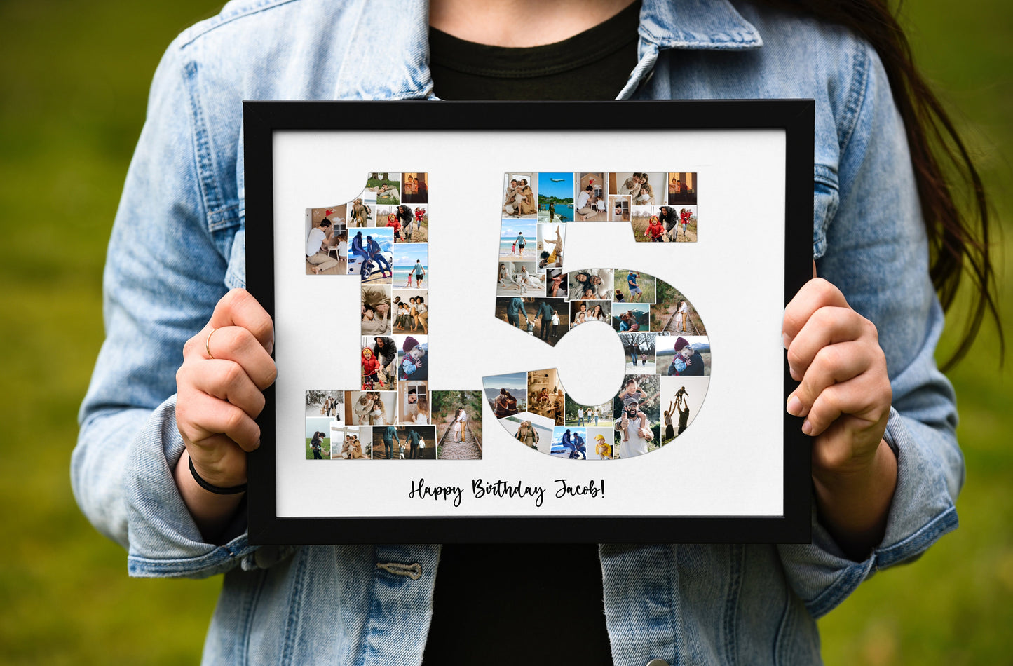 Custom 15th Birthday Photo Collage Gift - Celebrate a Milestone with Personalized Memories