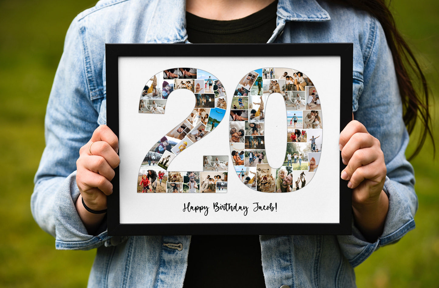 Personalized 20th Birthday Photo Collage Gift - Custom Keepsake with Your Memories