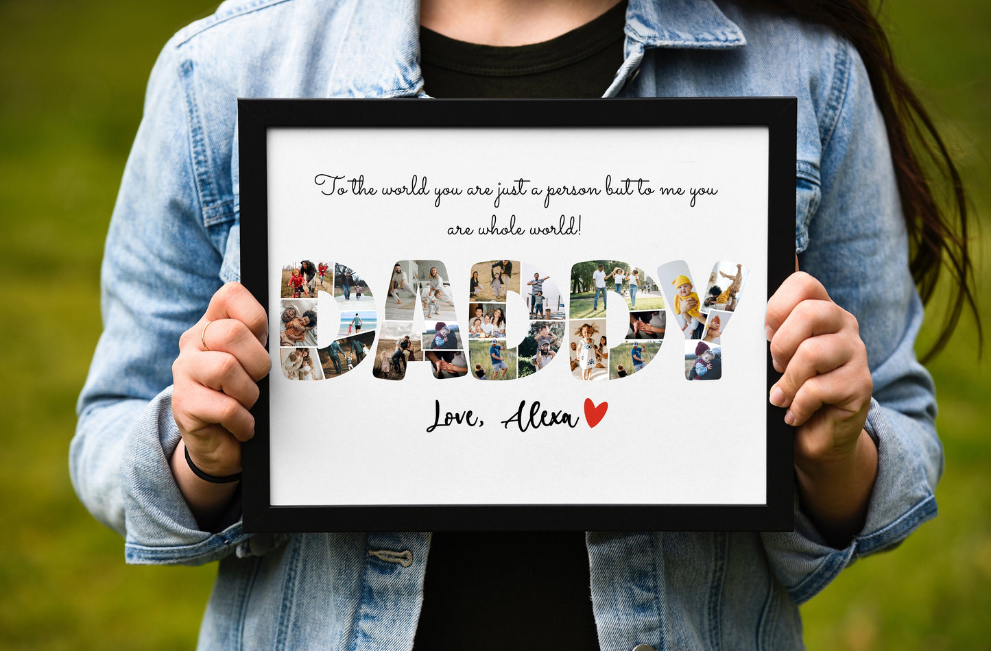 Dad Gift Photo Collage – Personalized Digital Photo Keepsake