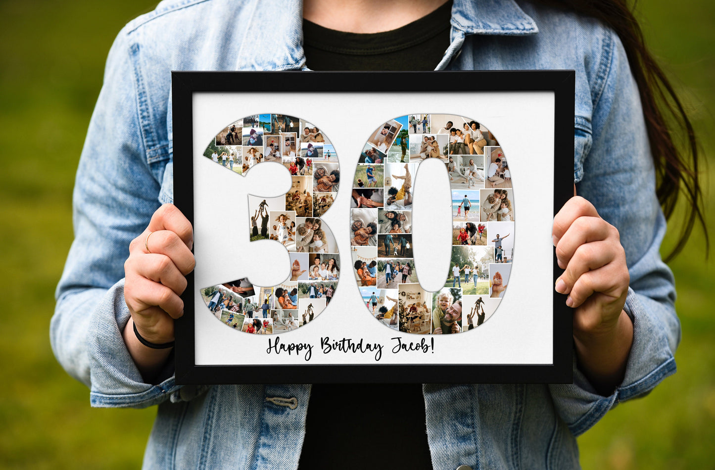 Personalized 30th Birthday Photo Collage Gift - Custom Keepsake with Memories